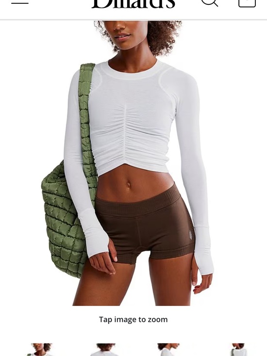 FP Movement by Free People Tops - FP Movement Long-Sleeve Crop Top - White